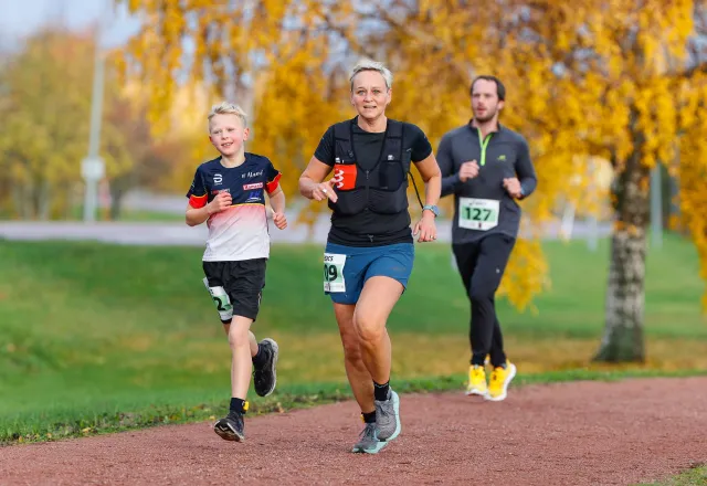 tre åland marathon-löpare