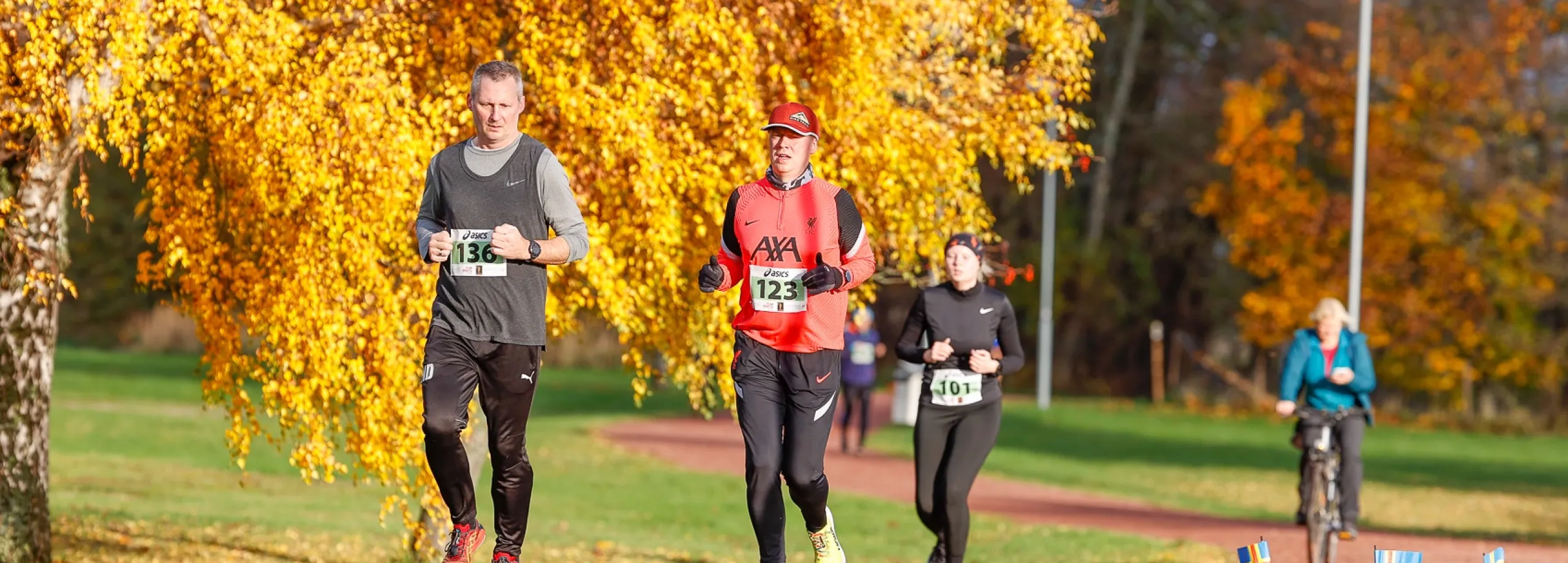 tre löpare i åland marathon