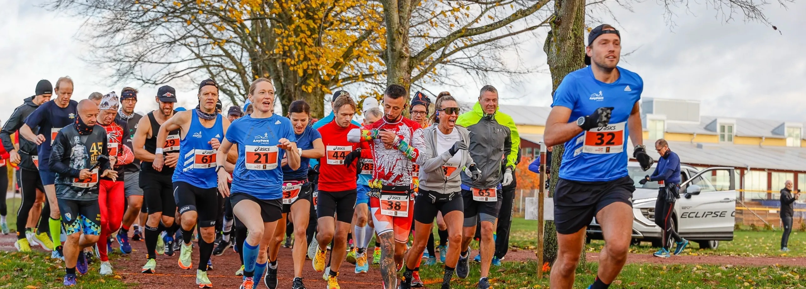 start åland marathon ivriga löpare